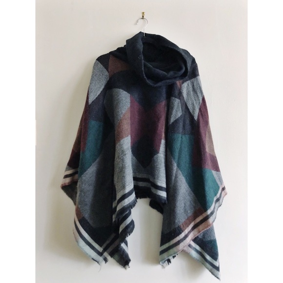 Free People Sweaters - Free People Plaid Poncho